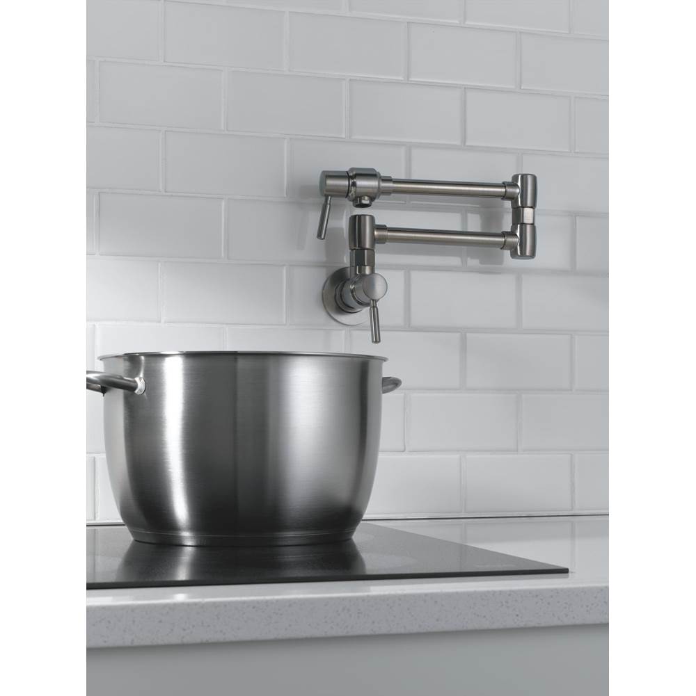 European Linear Wall Mount Pot Filler
