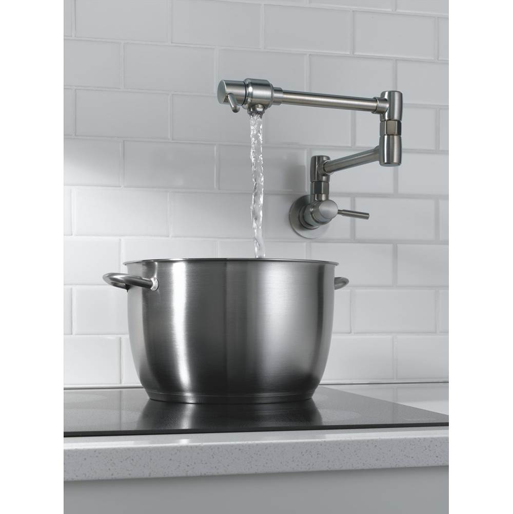European Linear Wall Mount Pot Filler