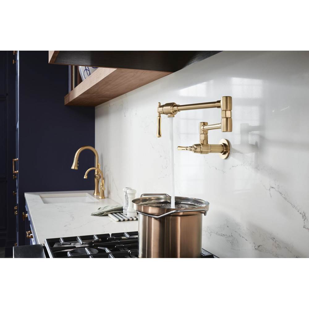 The TulhamE Kitchen Collection by Brizo Wall Mount Pot Filler