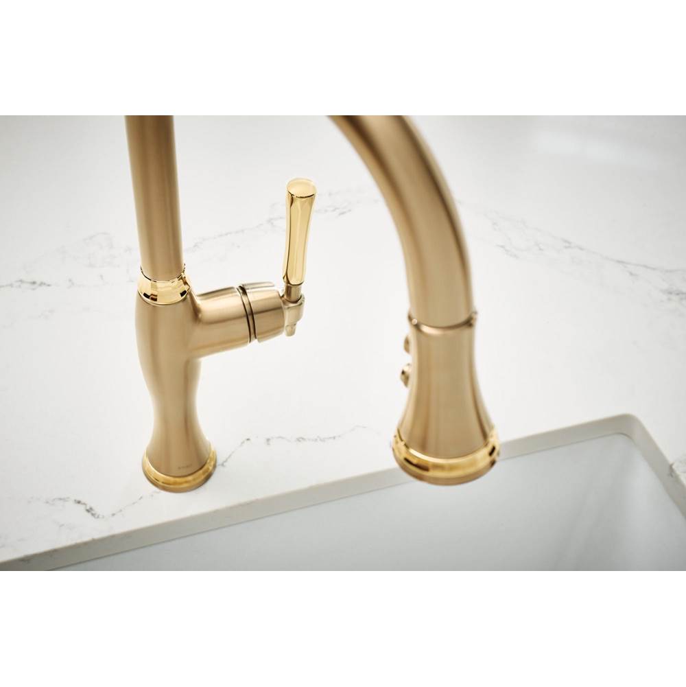 The TulhamE Kitchen Collection by Brizo Pull-Down Kitchen Faucet
