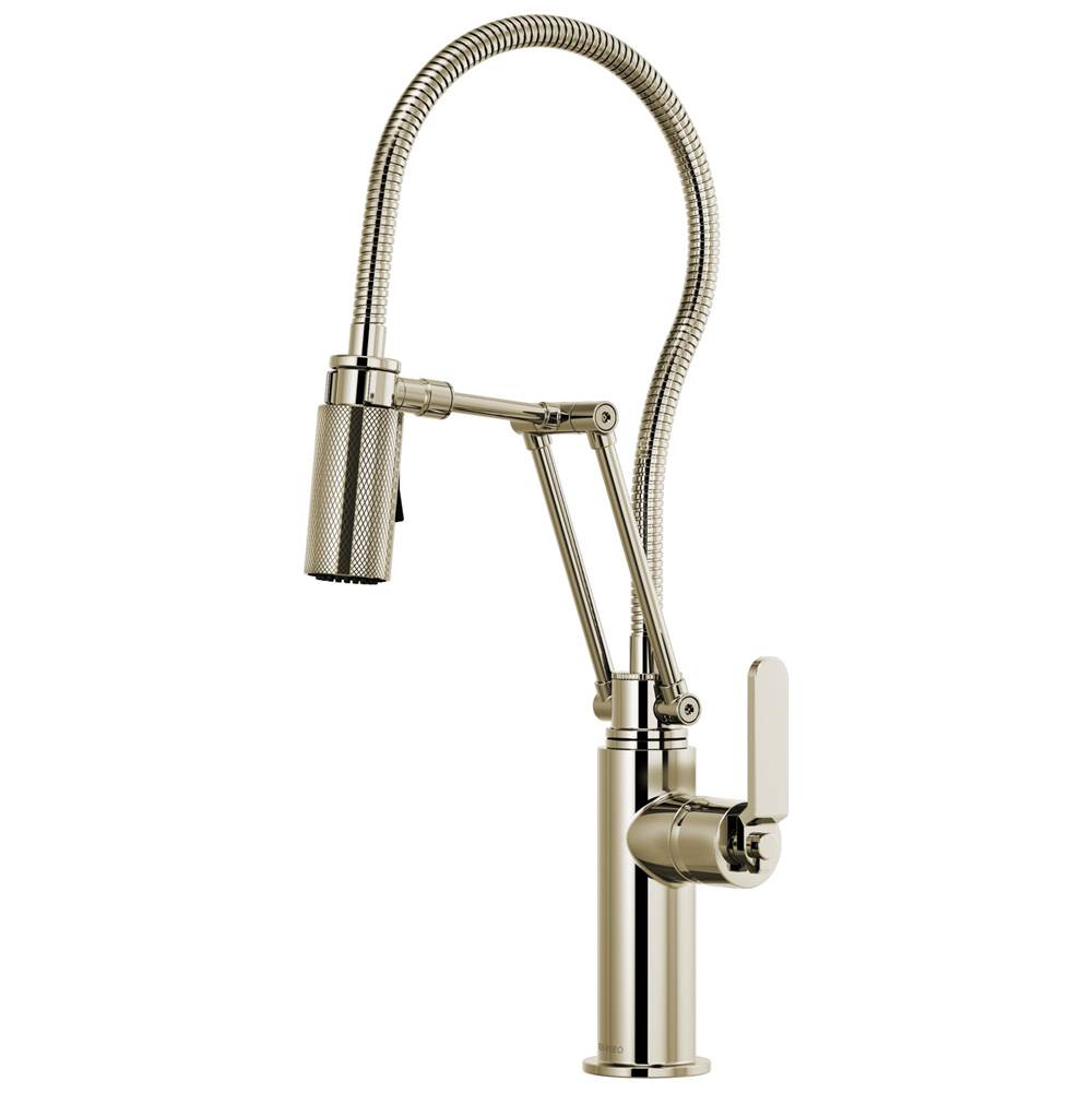 Brizo - Litze Articulating Faucet With Finished Hose - Polished Nickel