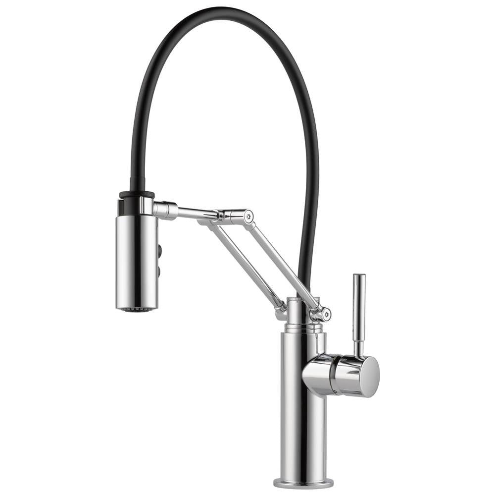Brizo - Solna Single Handle Articulating Kitchen Faucet - Chrome