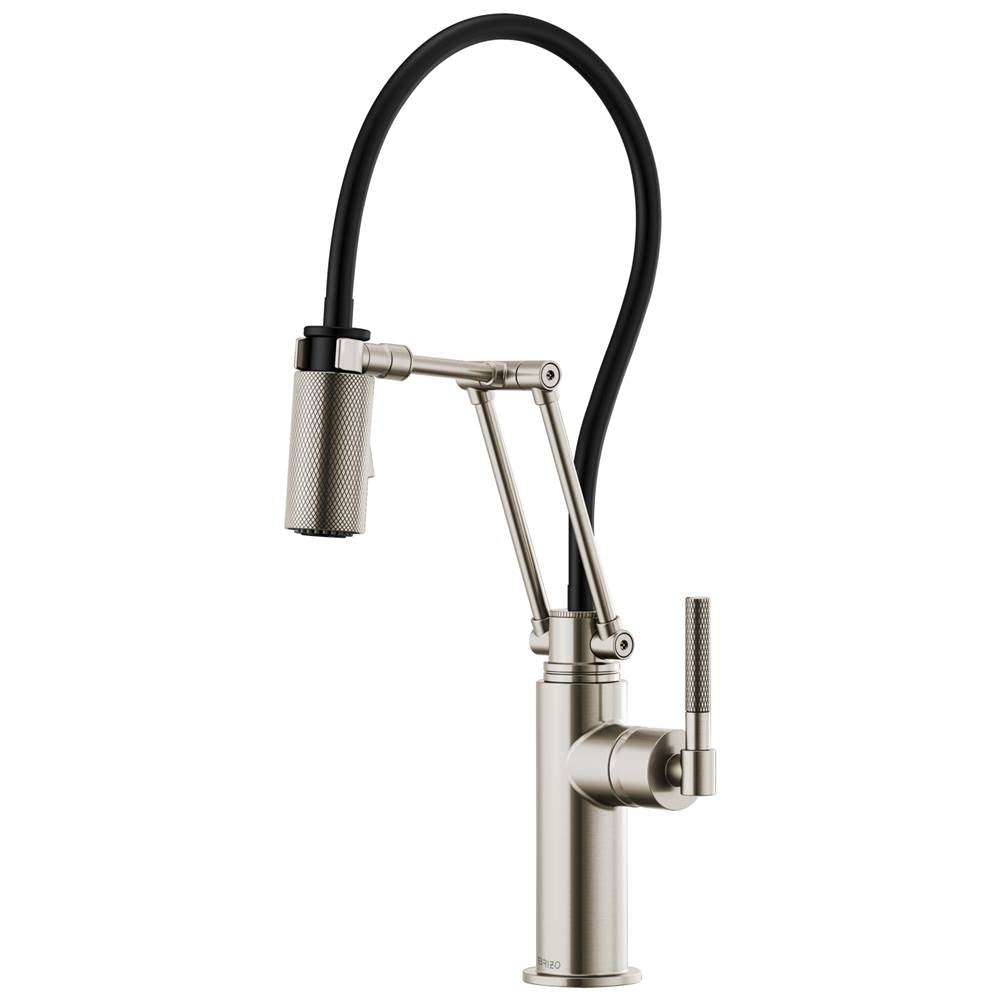Brizo - Litze Articulating Faucet with Knurled Handle - Stainless