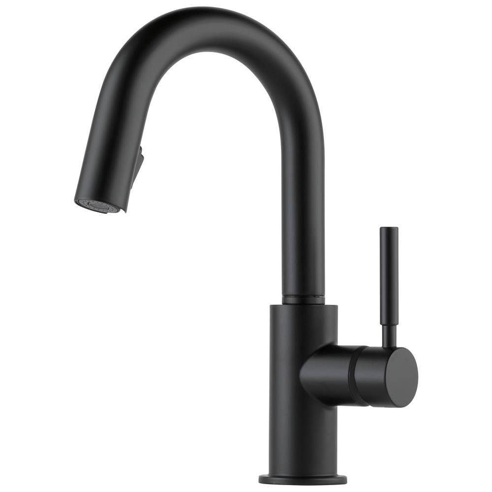 Brizo - Solna Single Handle Pull-Down Prep Faucet - Matte Black