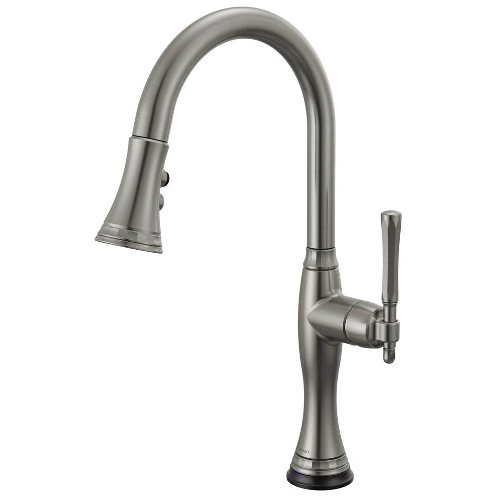Brizo - The TulhamE Kitchen Collection by Brizo SmartTouch Pull-Down Kitchen Faucet - Luxe Steel
