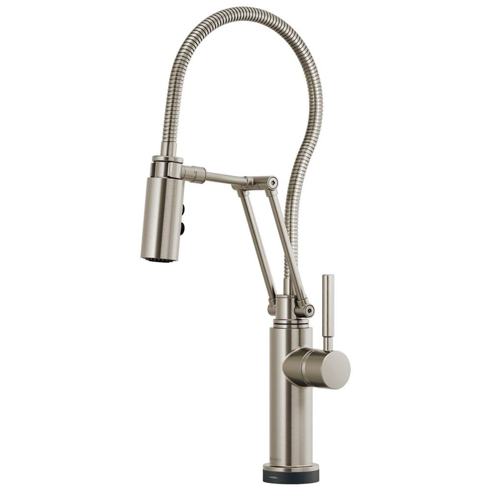 Brizo - Solna SmartTouch Articulating Kitchen Faucet With Finished Hose - Stainless