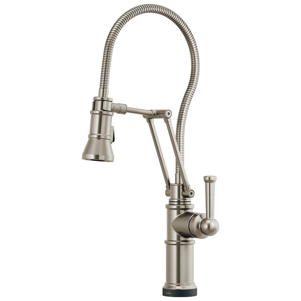 Brizo - Artesso SmartTouch Articulating Kitchen Faucet With Finished Hose - Stainless