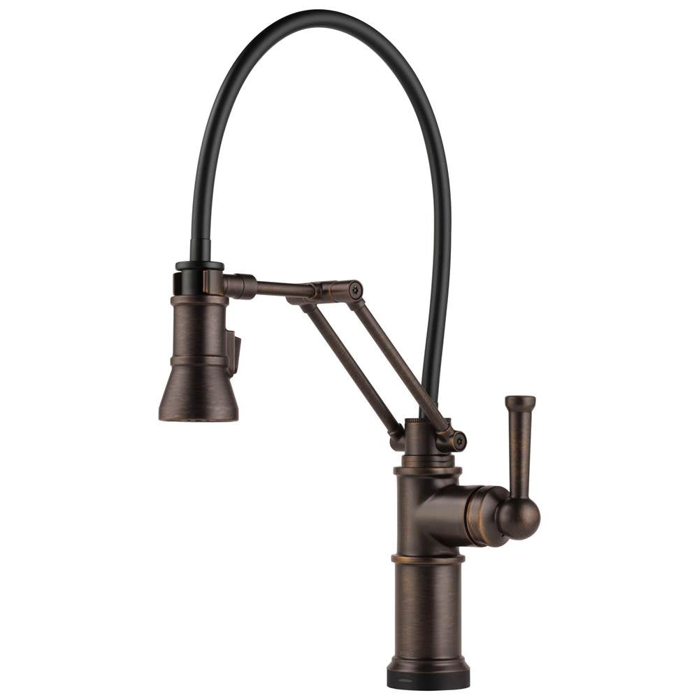 Brizo - Artesso Single Handle Articulating Kitchen Kitchen Faucet with SmartTouch Technology - Venetian Bronze