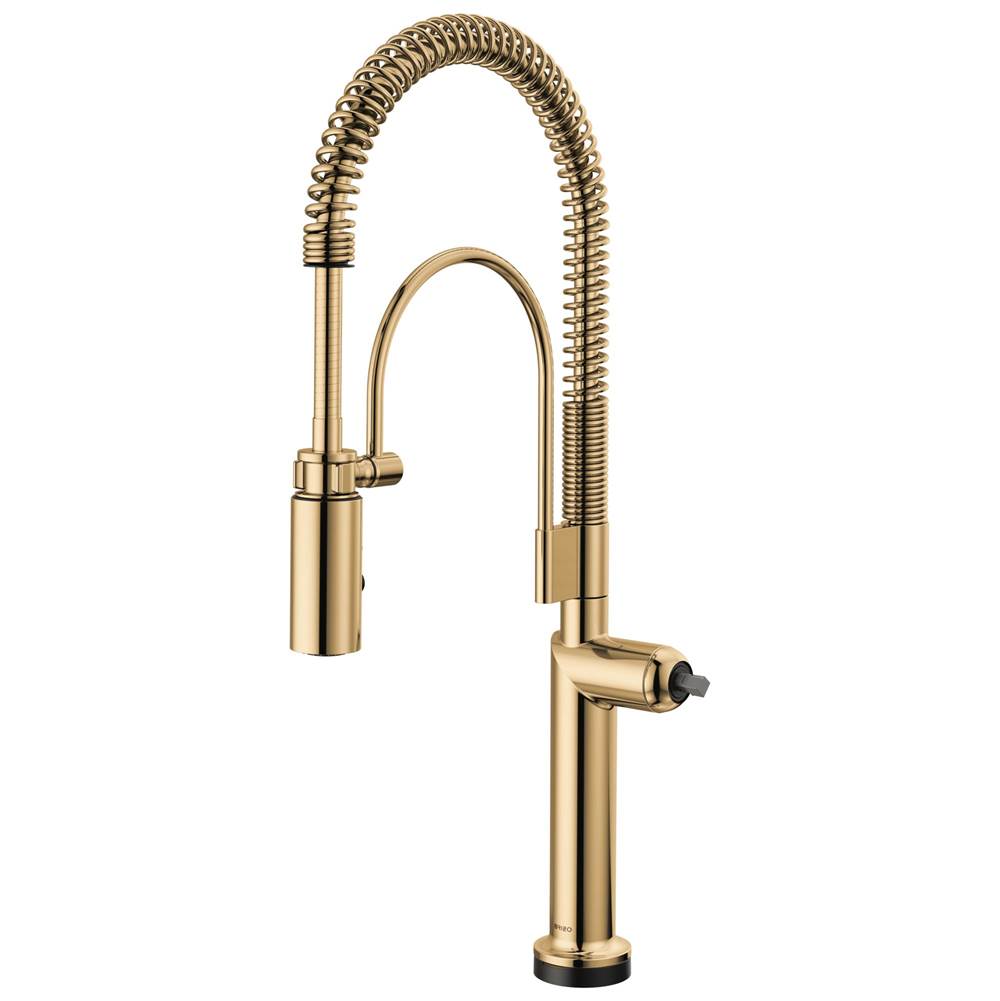 Brizo - Odin SmartTouch Semi-Professional Kitchen Faucet - Less Handle - Polished Gold
