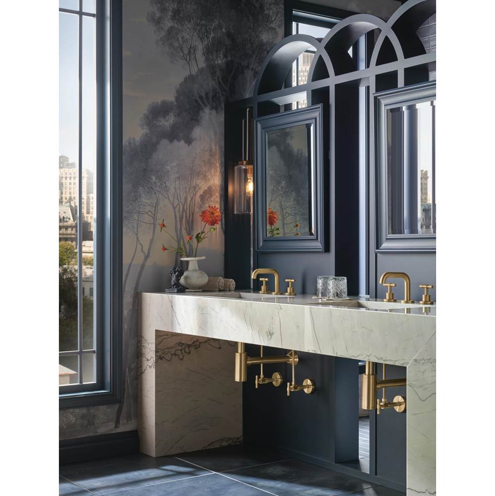 Litze Widespread Lavatory Faucet with High Spout - Less Handles 1.5 GPM