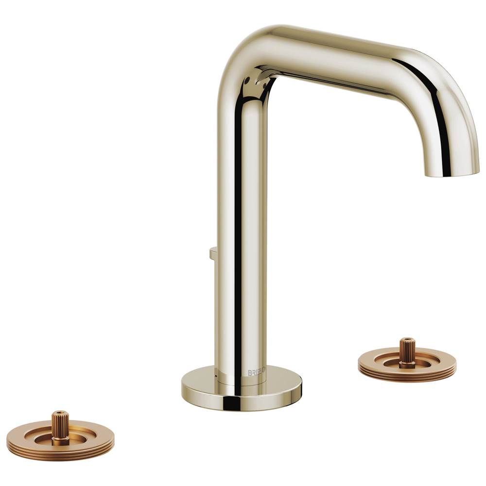 Brizo - Litze Widespread Lavatory Faucet with High Spout - Less Handles 1.5 GPM - Polished Nickel