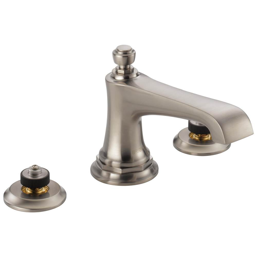 Brizo - Rook Widespread Lavatory Faucet - Less Handles 1.2 GPM - Luxe Nickel