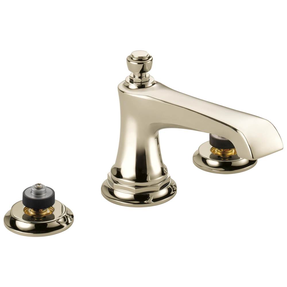 Brizo - Rook Widespread Lavatory Faucet - Less Handles 1.5 GPM - Polished Nickel
