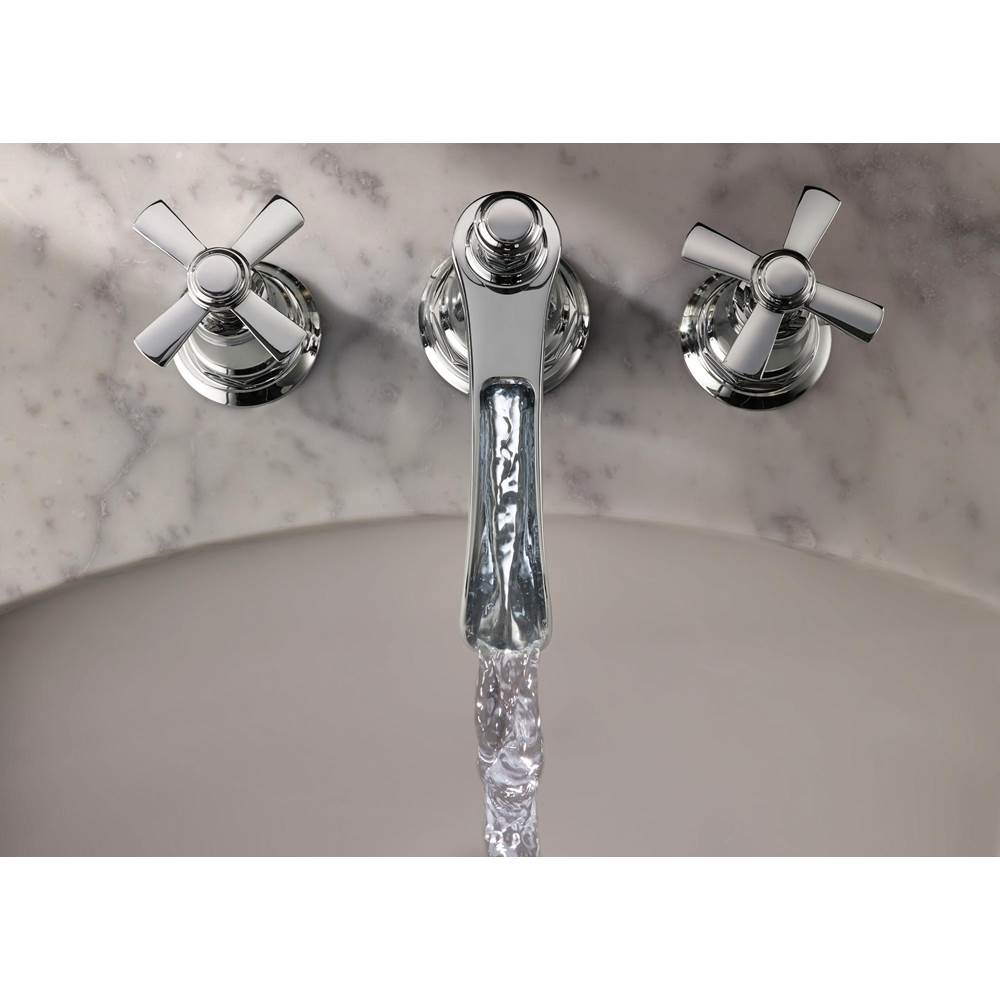 Rook Widespread Lavatory Faucet with Channel Spout - Less Handles 1.2 GPM