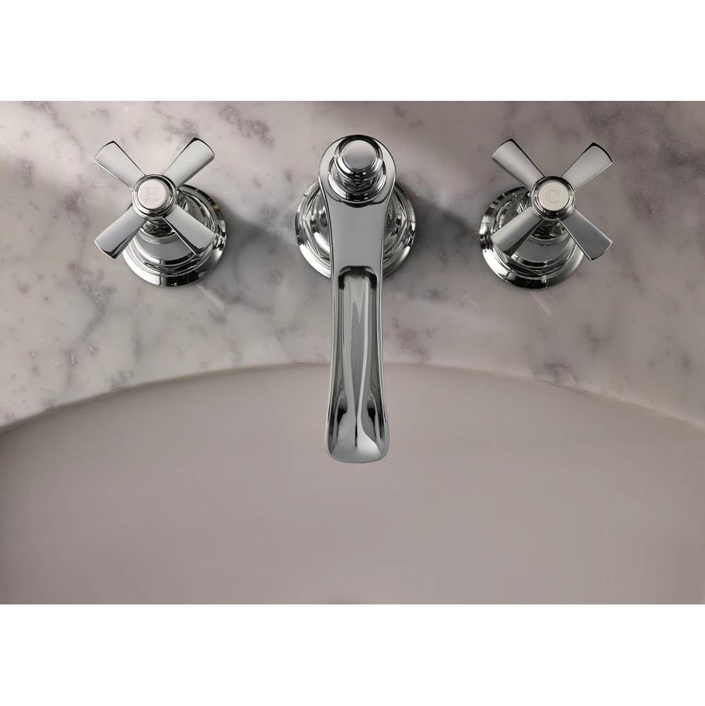 Rook Widespread Lavatory Faucet with Channel Spout - Less Handles 1.2 GPM