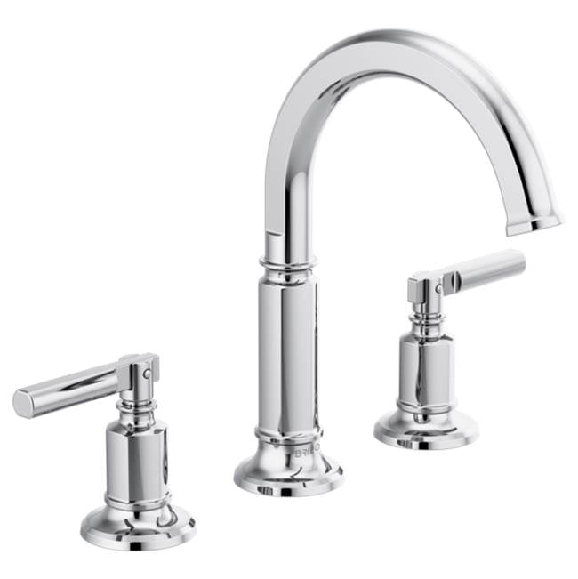 Brizo - Invari Widespread Lavatory Faucet with Arc Spout - Less Handles 1.5 GPM - Chrome