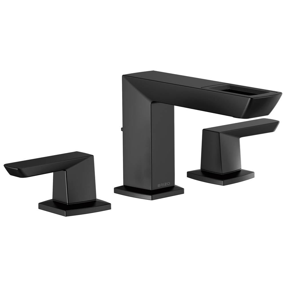 Brizo - Vettis Widespread Lavatory Faucet With Open-Flow Spout 1.2 GPM - Matte Black