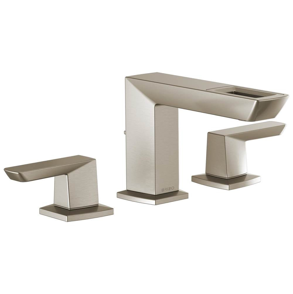 Brizo - Vettis Widespread Lavatory Faucet With Open-Flow Spout 1.2 GPM - Luxe Nickel