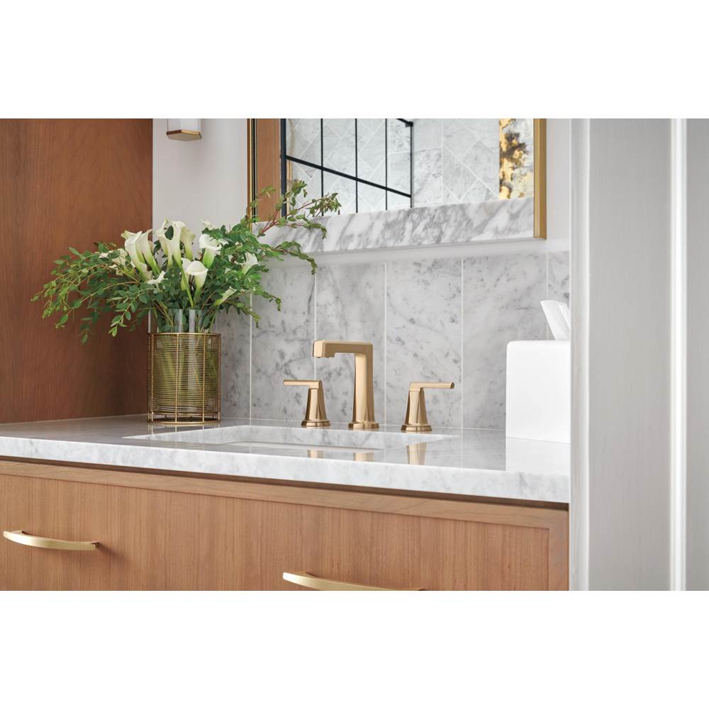 LevoirE Widespread Lavatory Faucet With High Spout - Less Handles