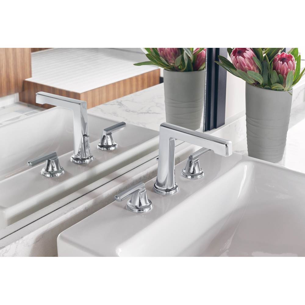 LevoirE Widespread Lavatory Faucet With High Spout - Less Handles