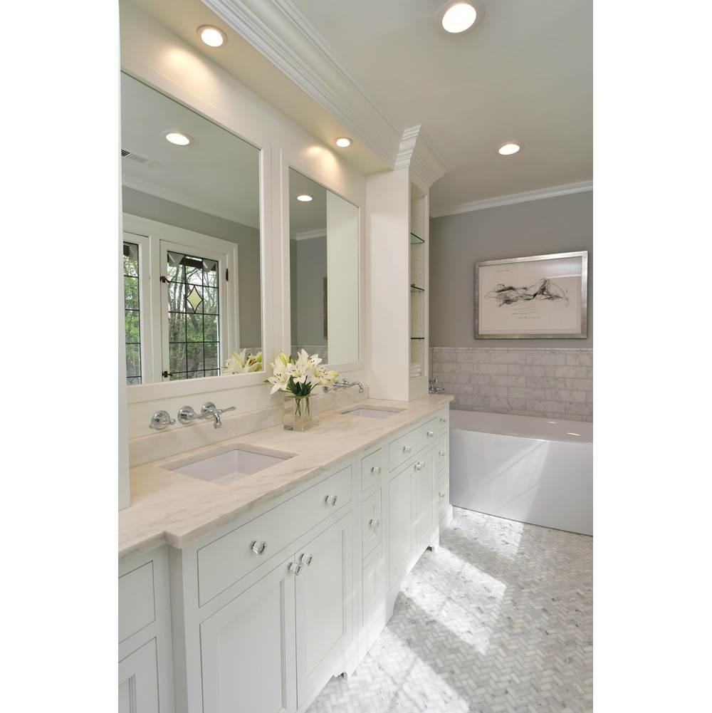 Tresa Two-Handle Wall Mount Lavatory Faucet with Lever Handles 1.5 GPM