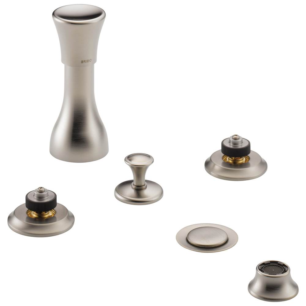 Brizo - Rook Bidet Faucet - Less Handles - Luxe Nickel