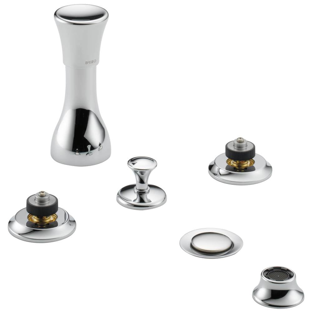 Brizo - Rook Bidet Faucet - Less Handles - Chrome