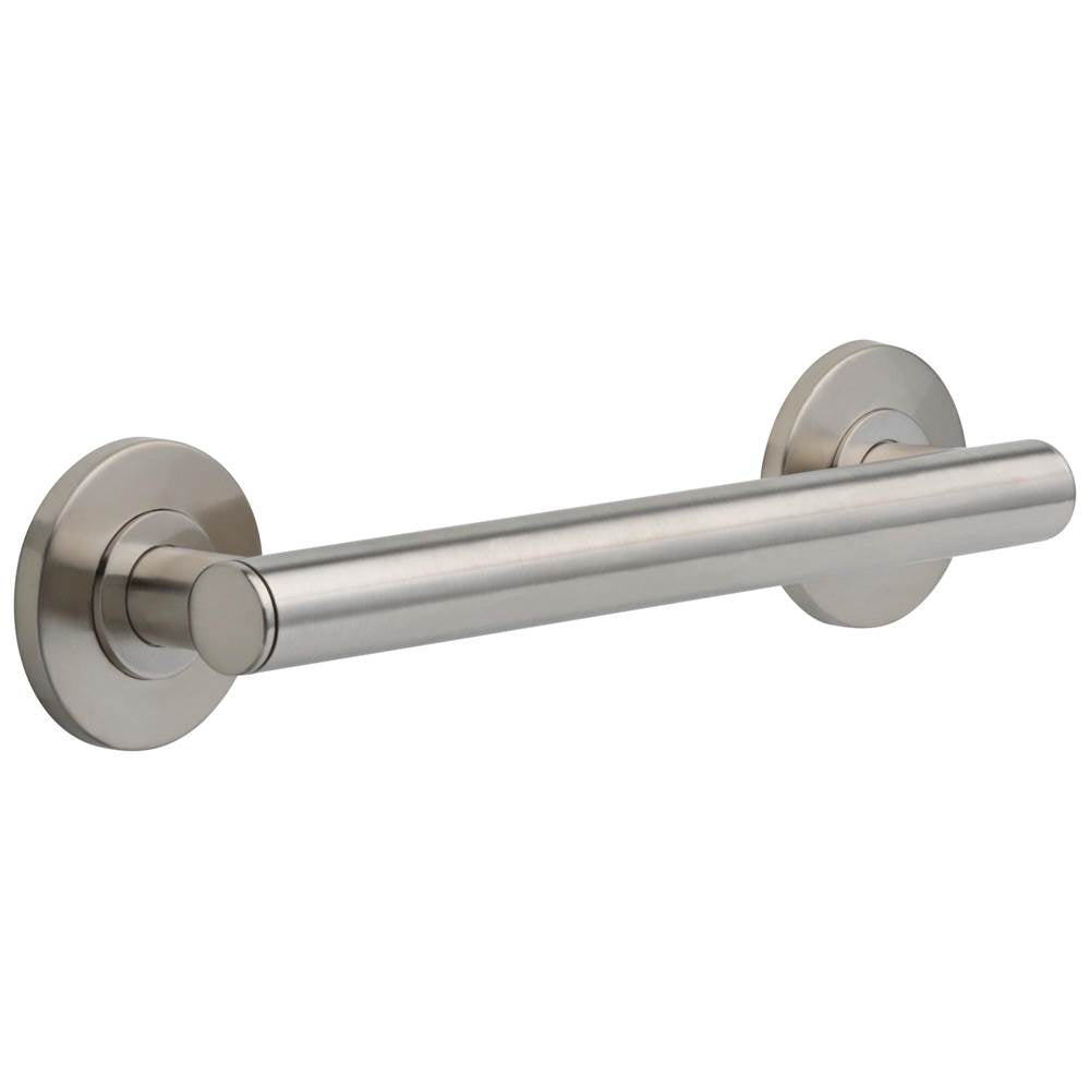 Brizo - Other 12'' Linear Round Grab Bar - Luxe Nickel