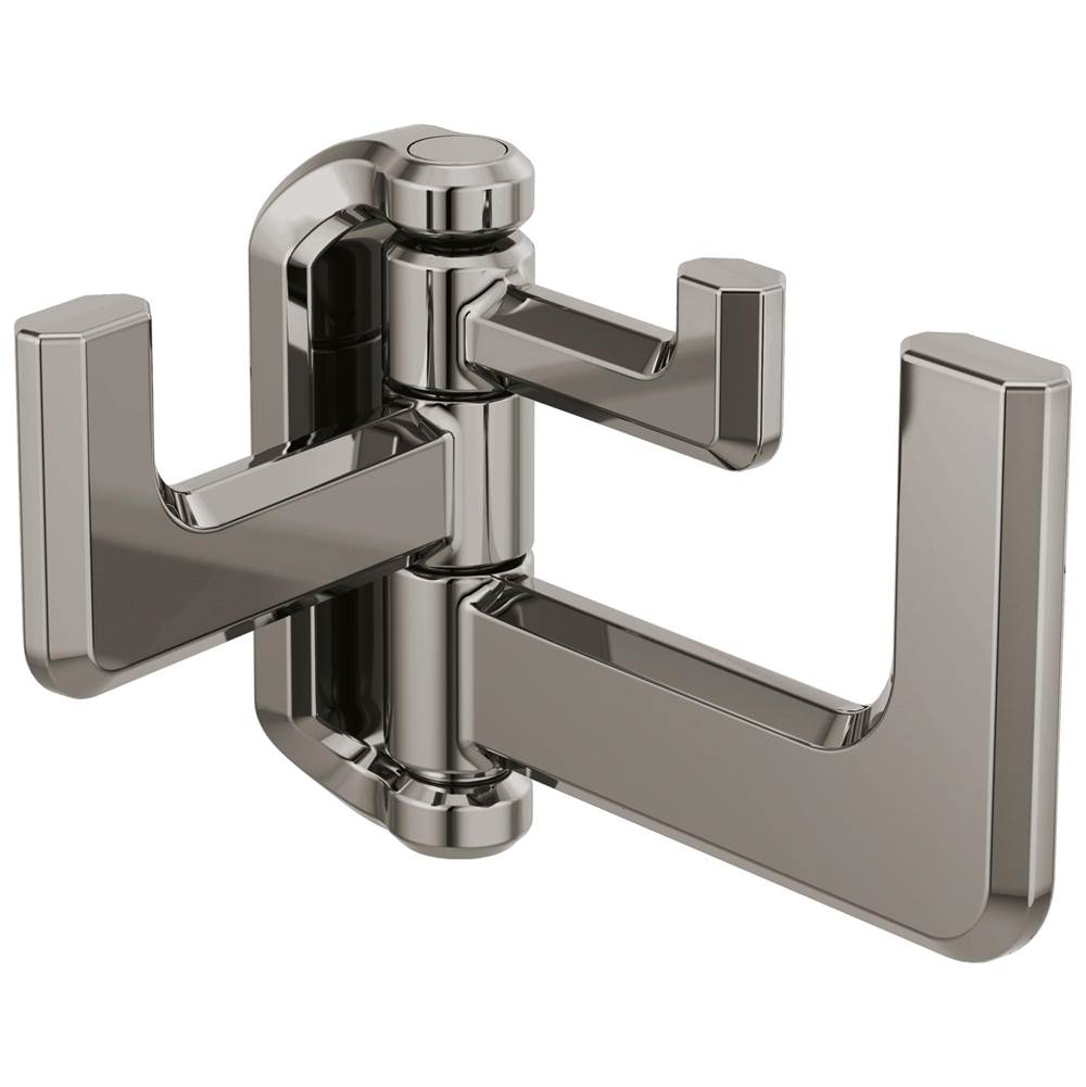 Brizo - LevoirE Hinged Robe Hook - Brilliance Black Onyx
