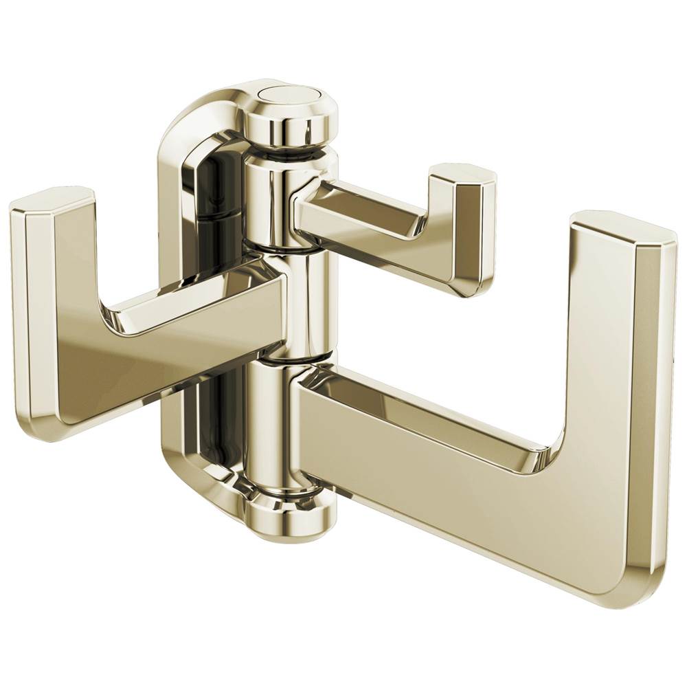 Brizo - LevoirE Hinged Robe Hook - Polished Nickel
