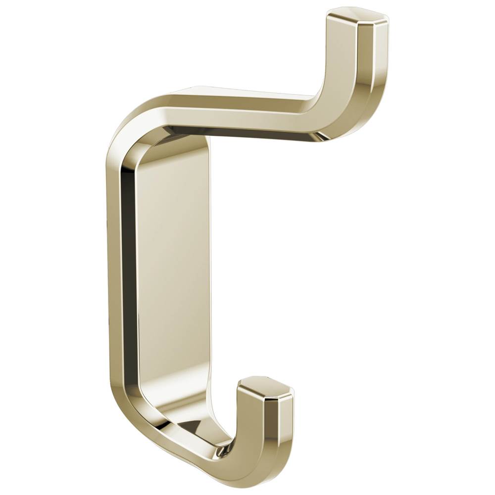 Brizo - LevoirE Double Robe Hook - Polished Nickel