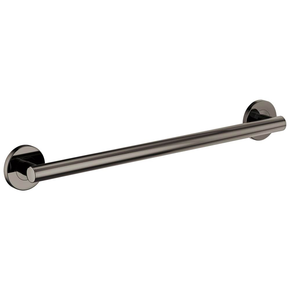 Brizo - Other 24'' Linear Round Grab Bar - Brilliance Black Onyx