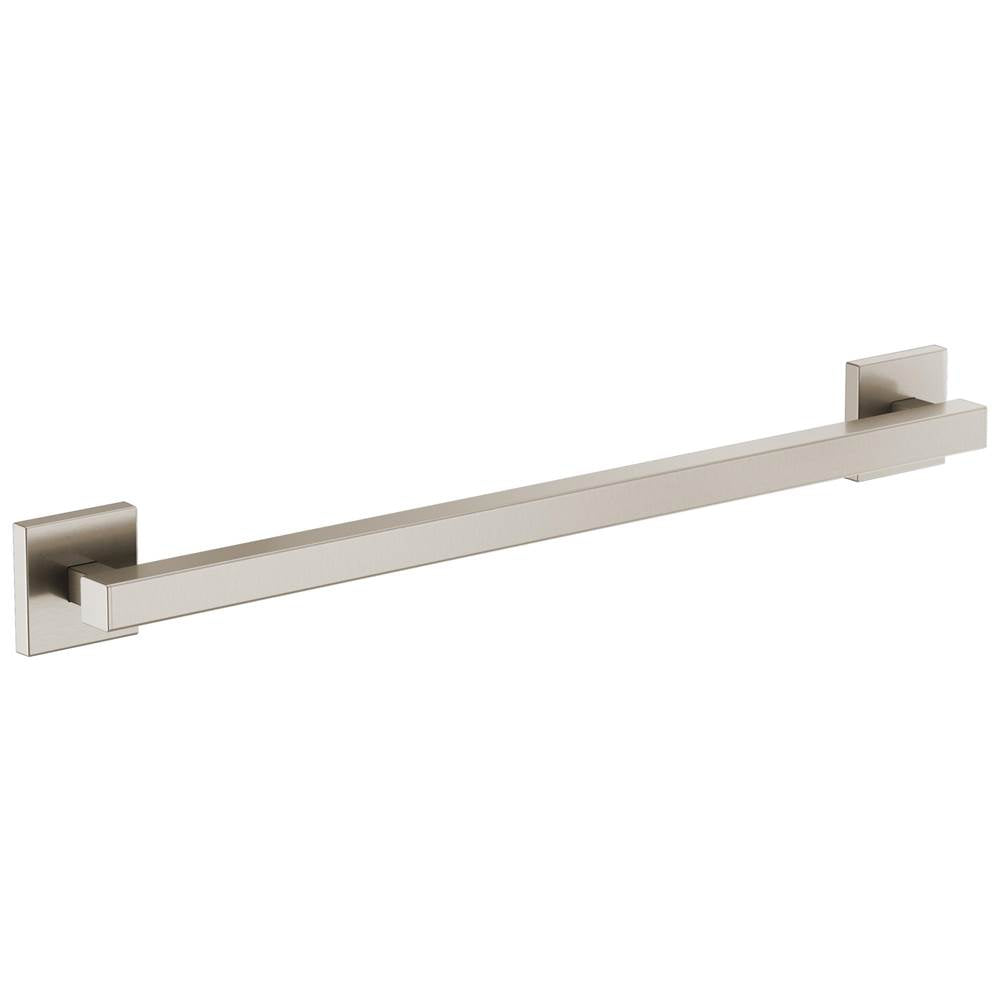 Brizo - Other 24'' Linear Square Grab Bar - Luxe Nickel