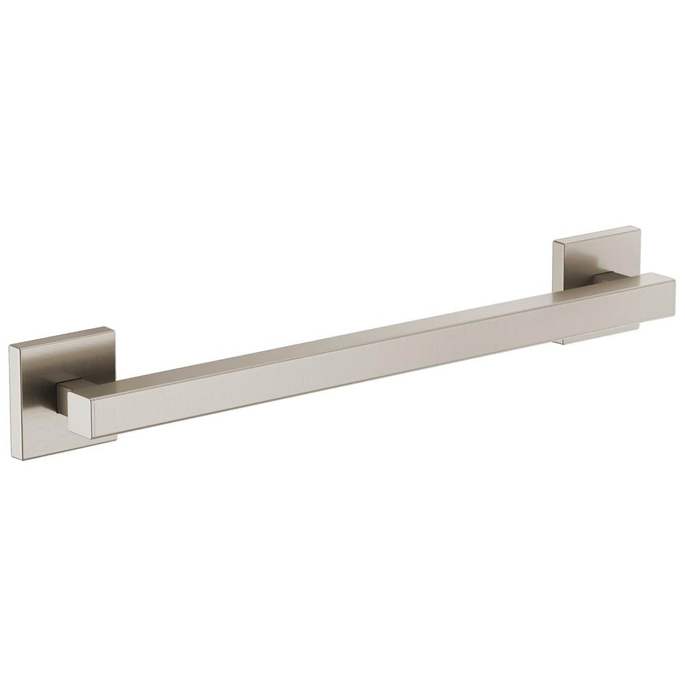 Brizo - Other 18'' Linear Square Grab Bar - Luxe Nickel