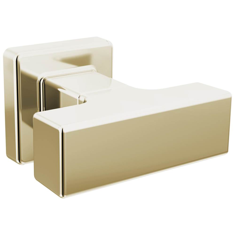 Brizo - Frank Lloyd Wright Drawer Knob - Polished Nickel With Wood