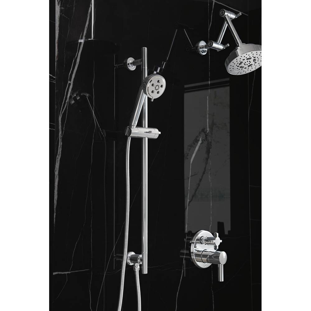 Universal Showering Linear Round Slide Bar With Hose