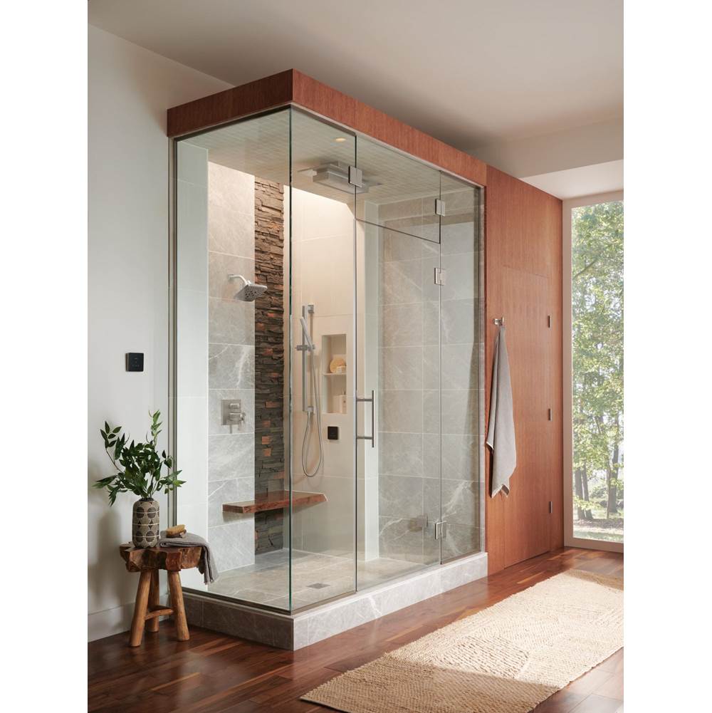 Universal Showering Linear Square Slide Bar With Hose