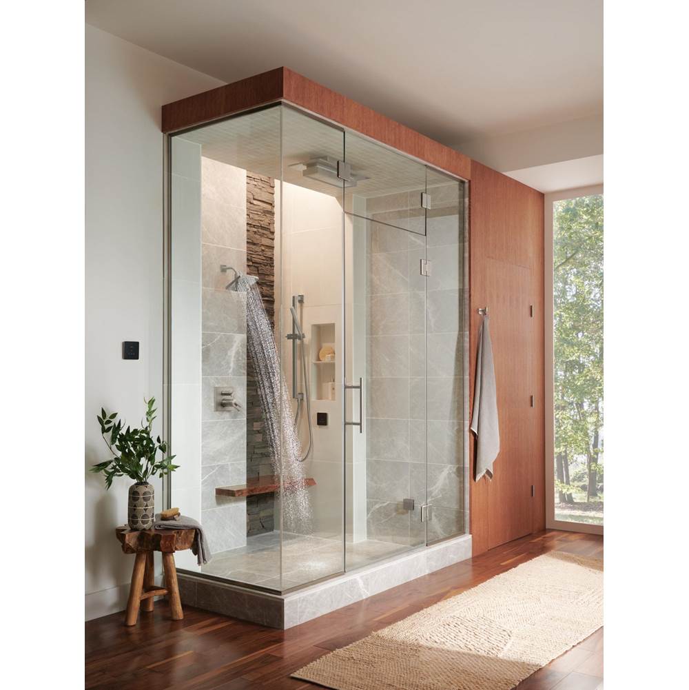 Universal Showering Linear Square Slide Bar With Hose