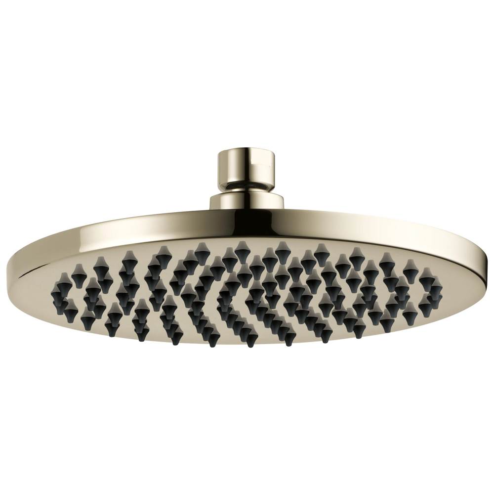Brizo - Universal Showering 8'' Linear Round Single-Function Raincan Shower Head - 1.75 GPM - Polished Nickel