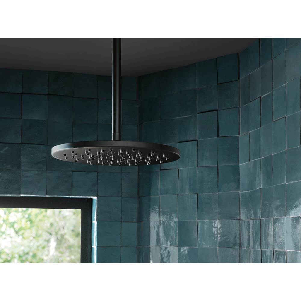 Universal Showering 12'' Linear Round Single-Function Raincan Shower Head - 1.75 GPM