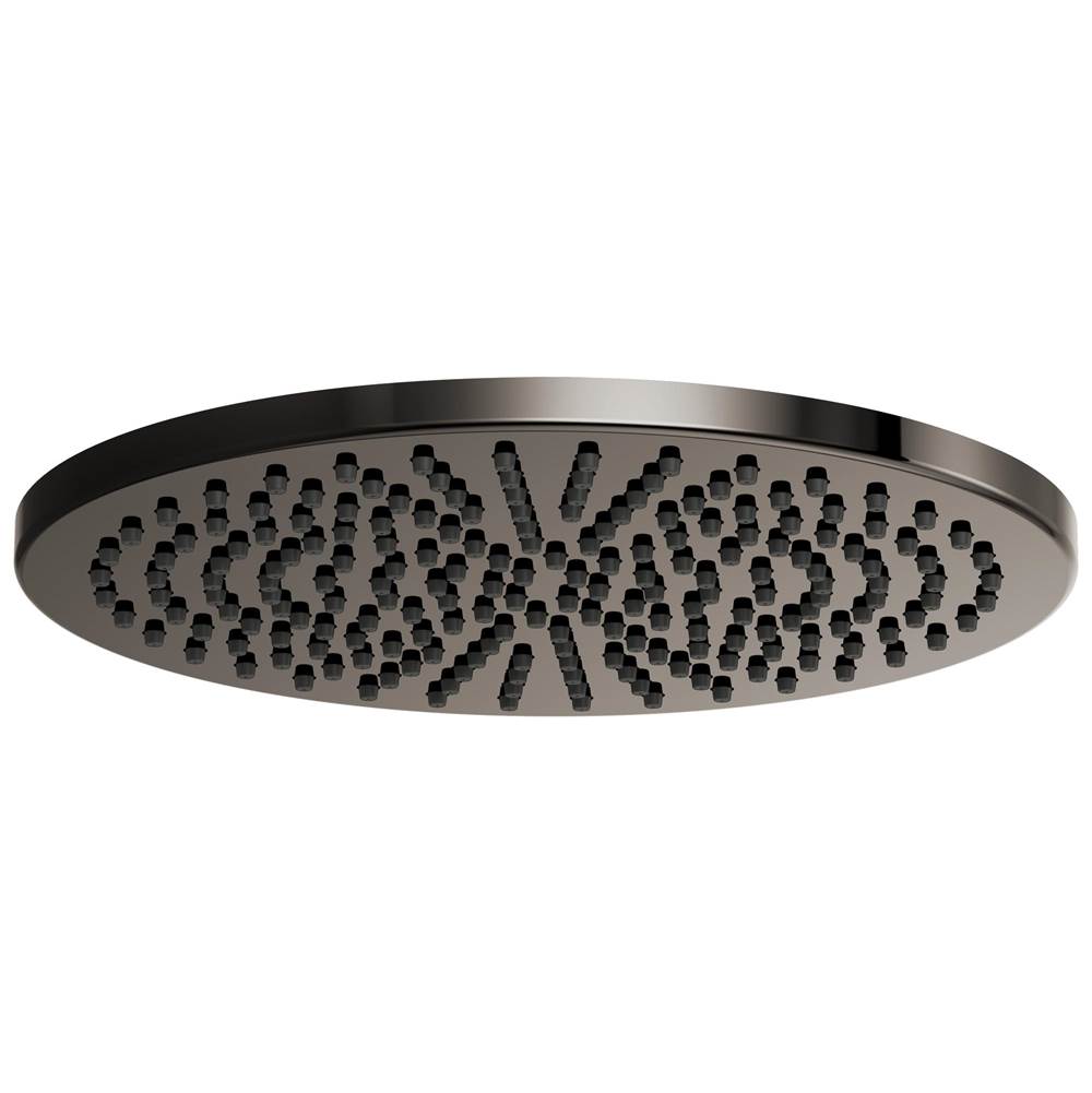 Brizo - Other 12'' Linear Round Single-Function Raincan Shower Head - 2.5 GPM - Brilliance Black Onyx
