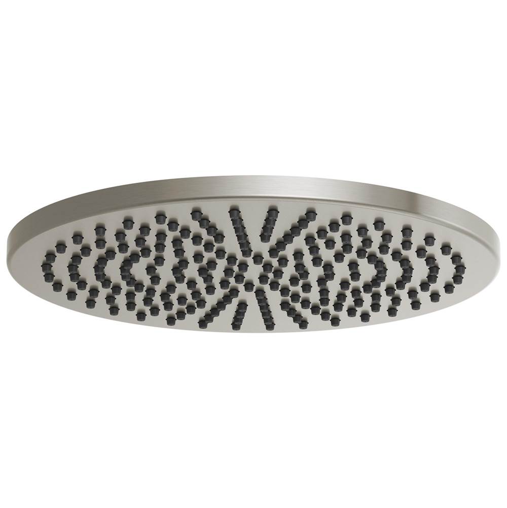 Brizo - Universal Showering 12'' Linear Round Single-Function Raincan Shower Head - 2.5 GPM - Luxe Nickel