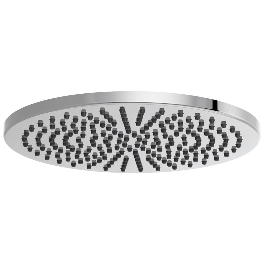 Brizo - Universal Showering 12'' Linear Round Single-Function Raincan Shower Head - 2.5 GPM - Chrome