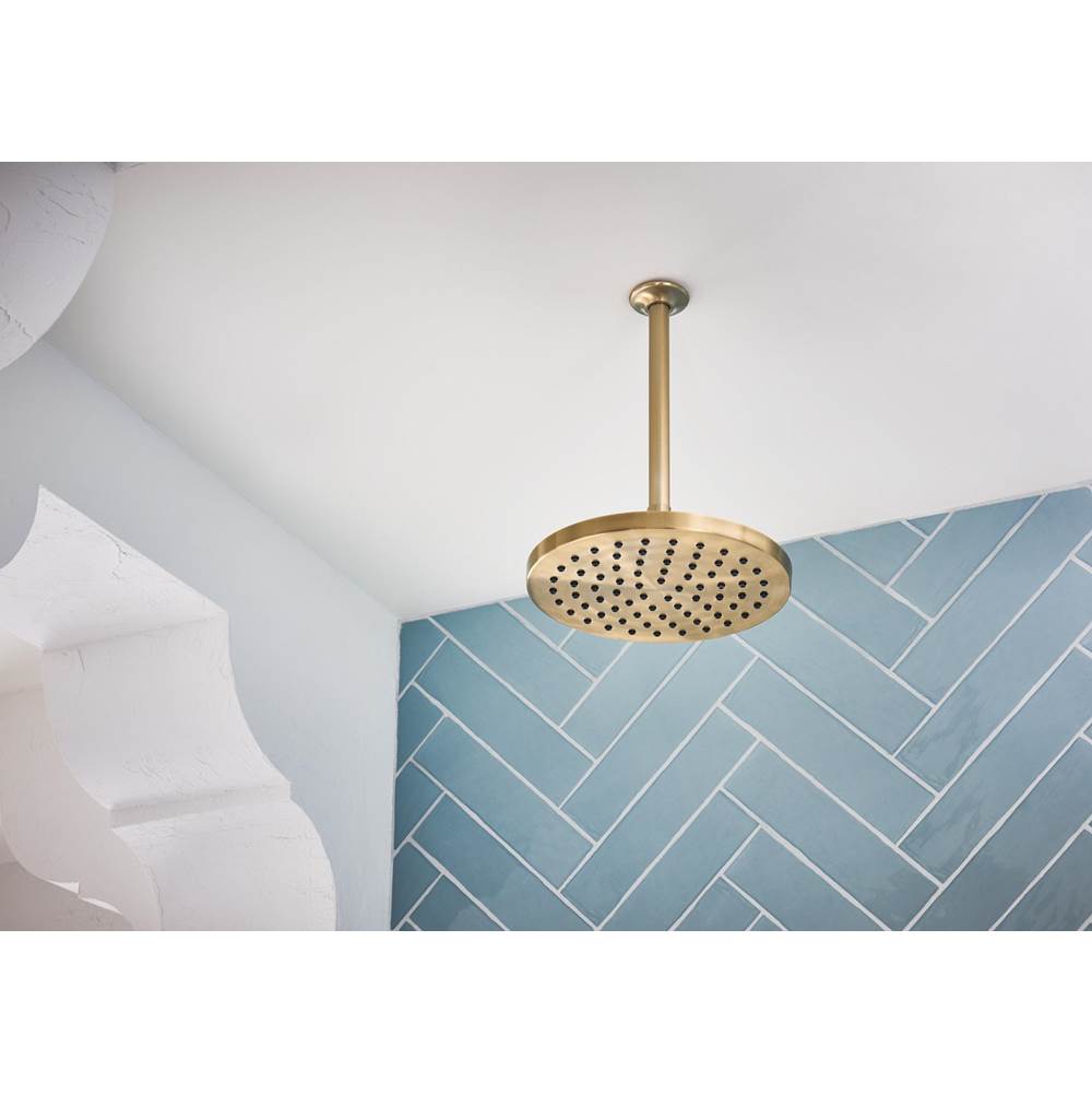 Universal Showering 10'' Linear Round Single-Function Raincan Shower Head - 1.75 GPM