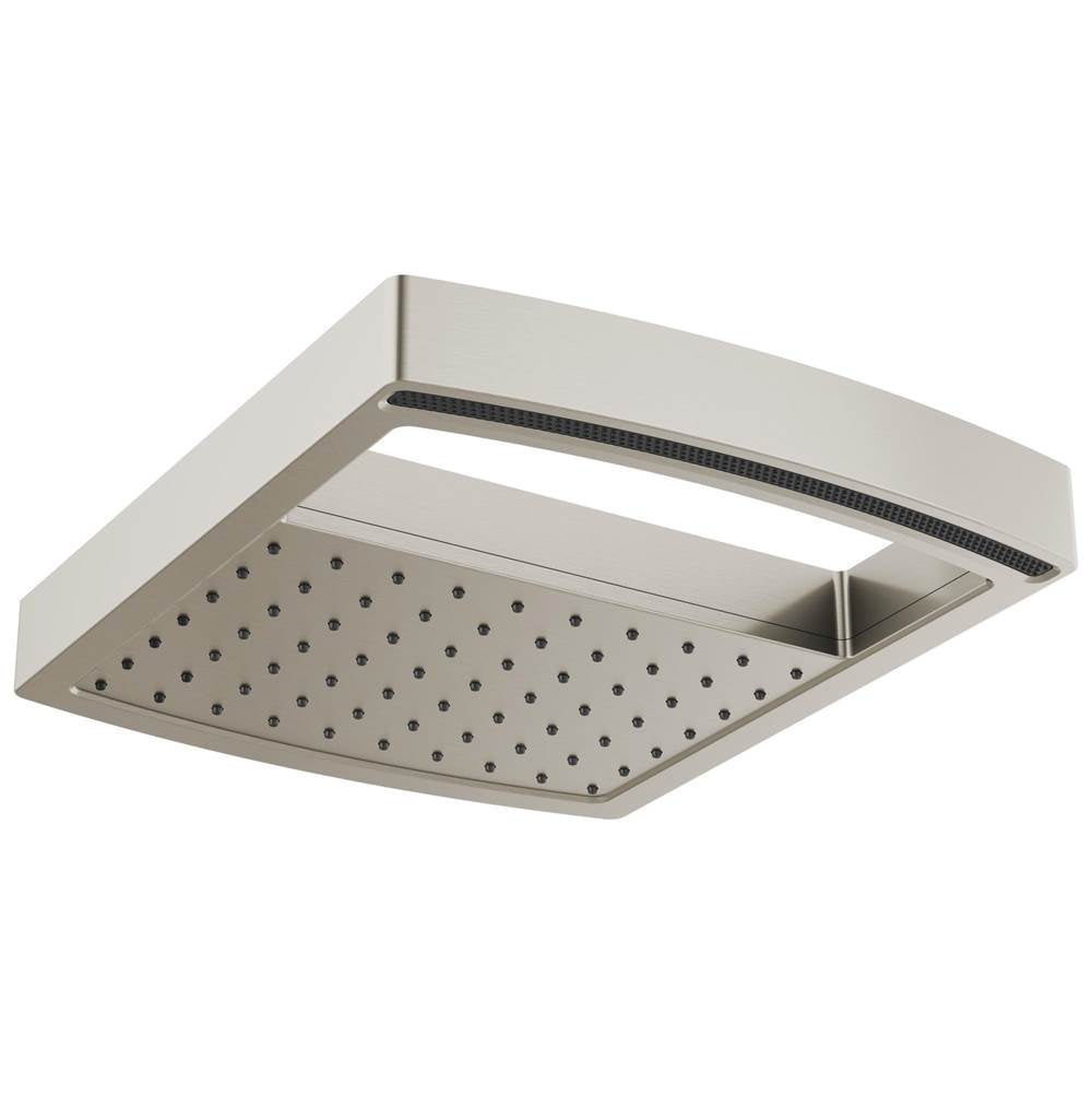 Brizo - Kintsu 14'' Dual Waterway Multi-Function Raincan Shower Head - 1.75 GPM - Luxe Nickel
