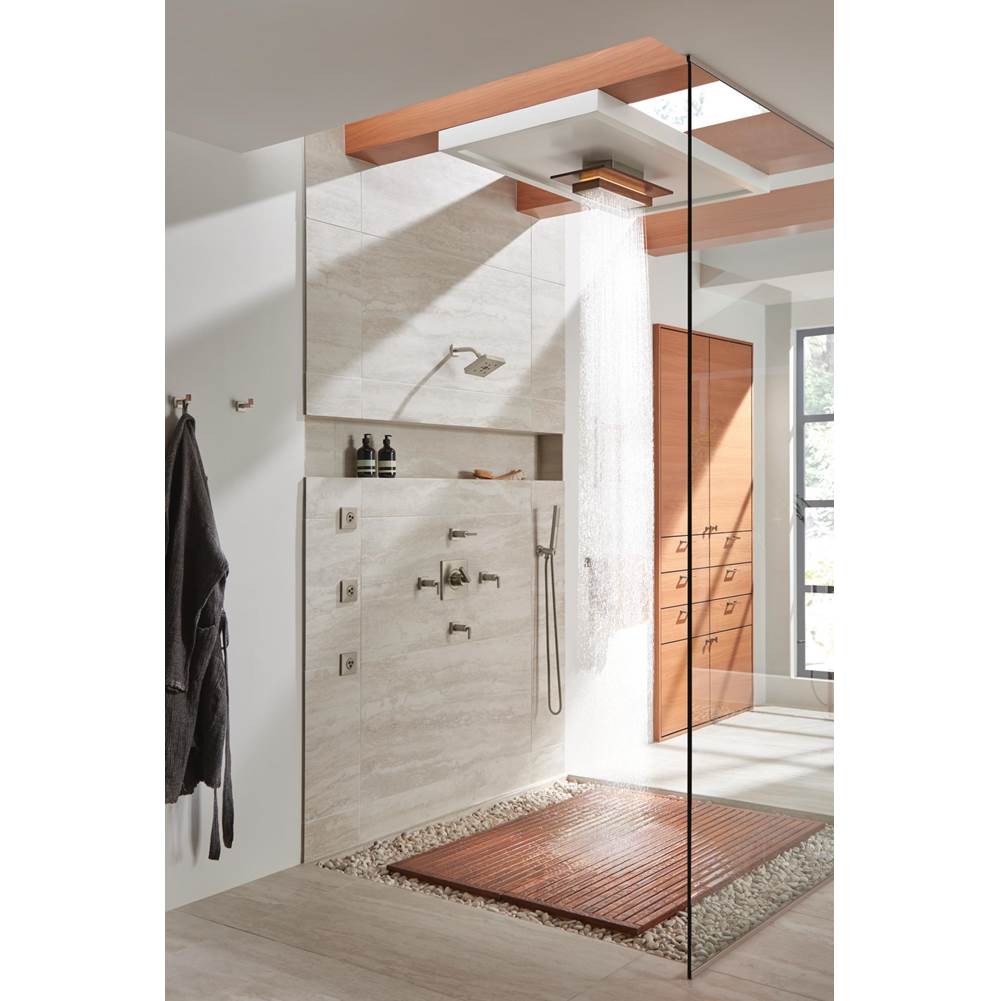 Frank Lloyd Wright 21'' Single-Function Raincan Shower Head with Integrated Lighting - 1.75 GPM