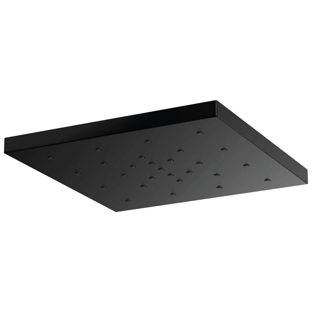 Brizo - Universal Showering 14'' Linear Round H2OKineticSingle-Function Raincan Shower Head - Matte Black