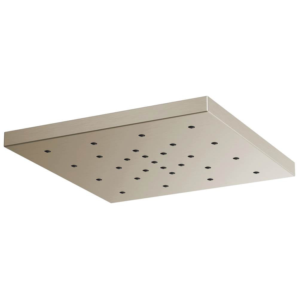 Brizo - Universal Showering 14'' Linear Round H2OKineticSingle-Function Raincan Shower Head - Brushed Nickel