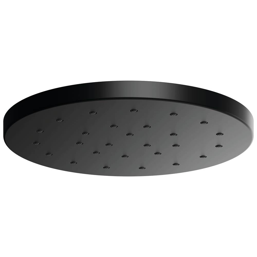 Brizo - Universal Showering 14'' Linear Round H2OKineticSingle-Function Raincan Shower Head - Matte Black