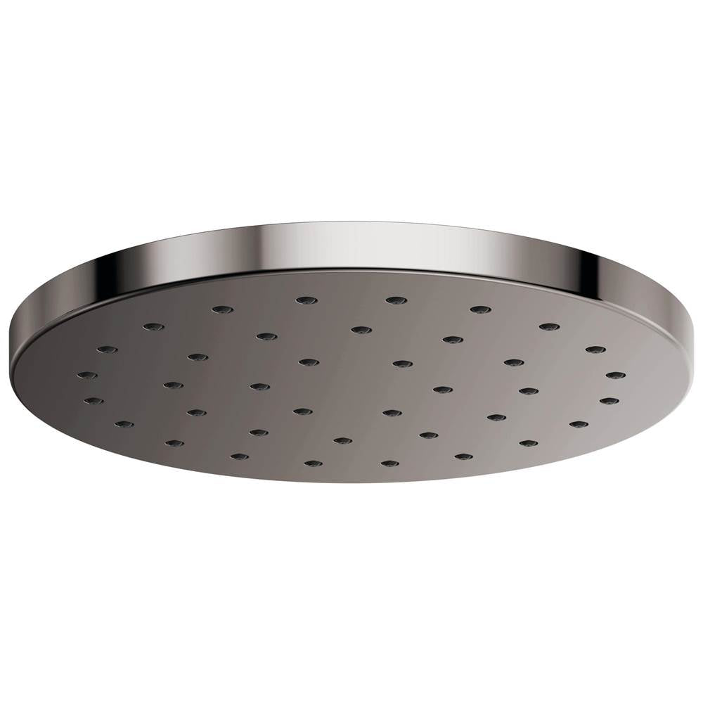 Brizo - Universal Showering 14'' Linear Round H2OKineticSingle-Function Raincan Shower Head 2.5 GPM - Brilliance Black Onyx